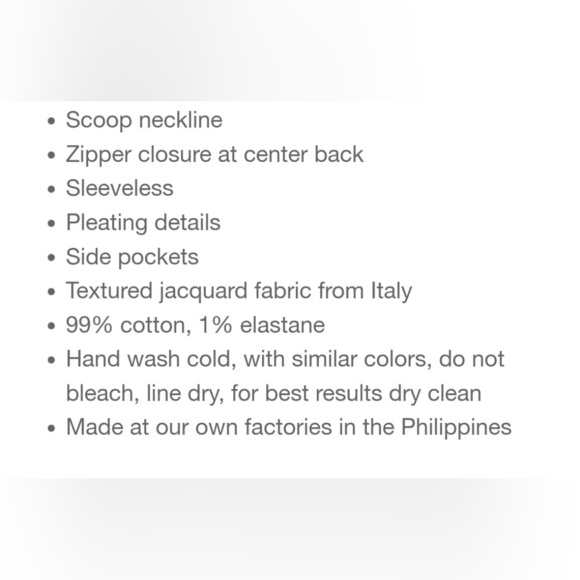 NATORI TEXTURED COTTON JACQUARD SHIFT DRESS. - Picture 13 of 13